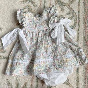 Edgehill Collection Floral Dress Diaper Set